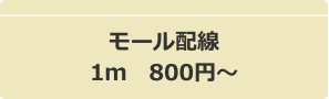 モール配線1m 800円~